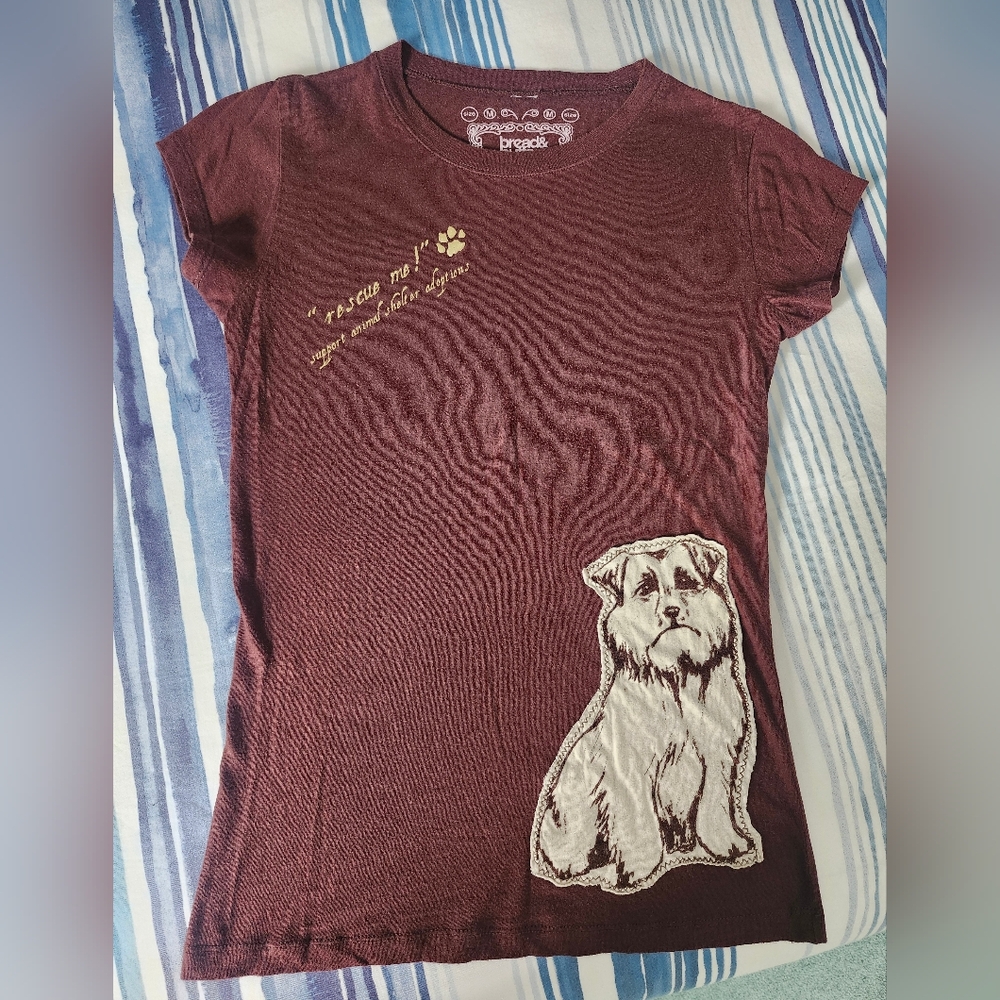 Y2K "Rescue Me" Support Local Animal Shelter Adoptions Dog Shirt